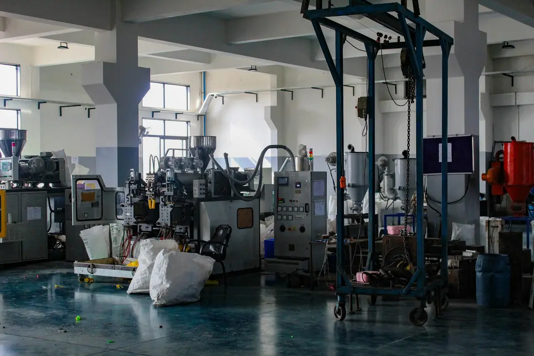 Production machinery inside an engineering plant