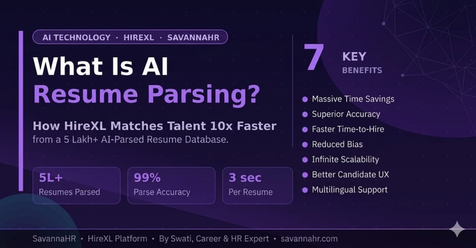 What Is AI Resume Parsing? How HireXL Matches Talent 10x Faster